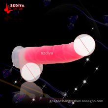 High Quality Platimun Silicone Dildo Sex Adult Product for Woman (DYAST395C)